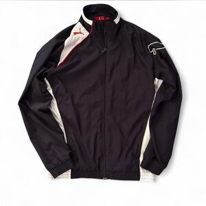 Puma Oversized navy blue and white Windbreaker jacket